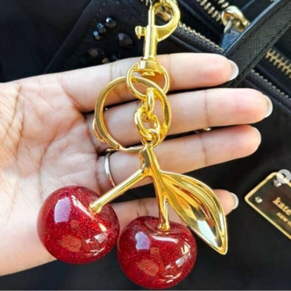 Plush Cherry Bag & Keychain Charm - Picture 2 of 3